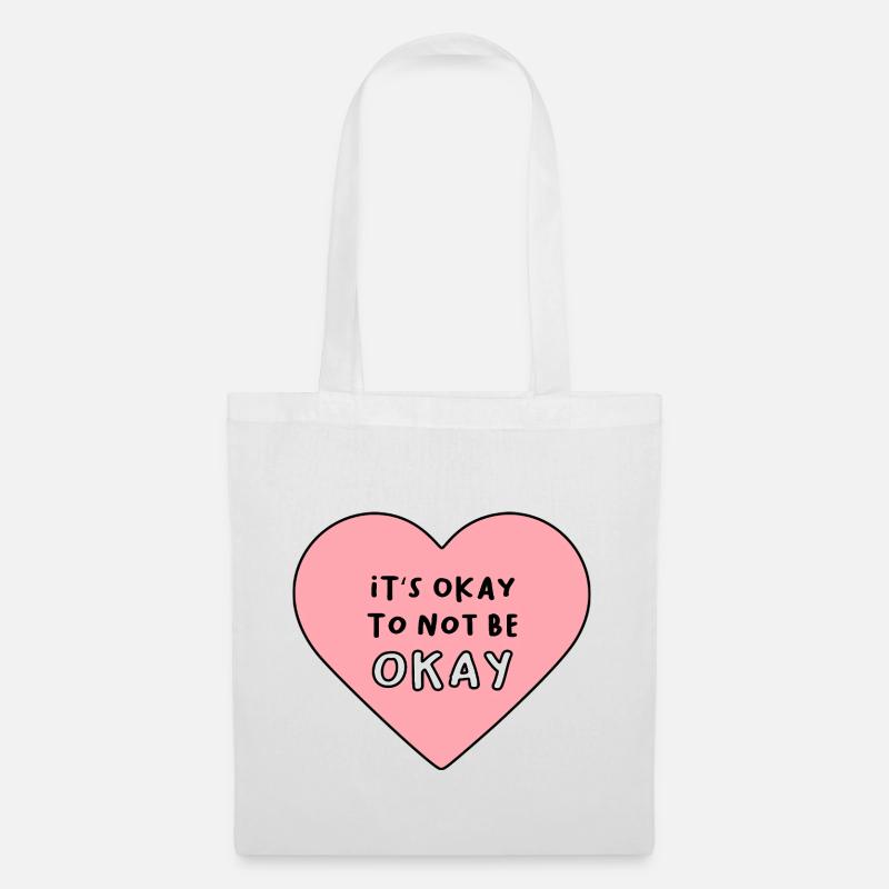 C’est normal de ne pas aller bien - Sac en tissu - blanc