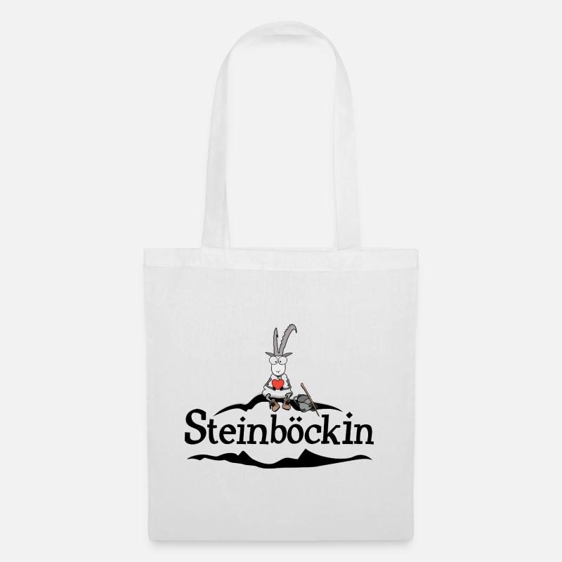 Steinbock - Stoffbeutel - Weiß