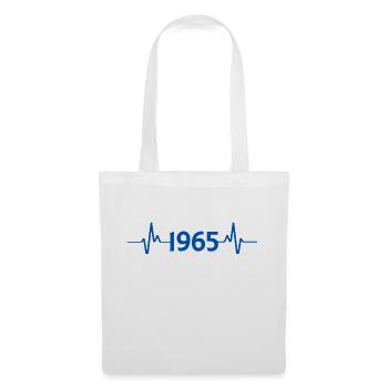 1965 Herzschlag Puls - Stoffbeutel - Weiß - Vorne