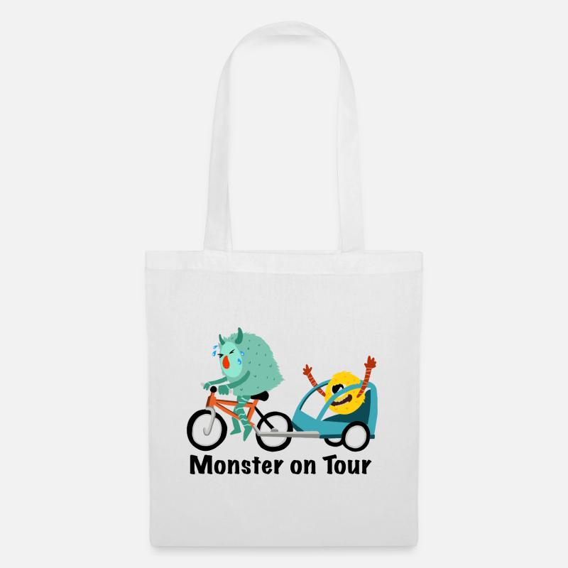 Monster on Tour - Stoffbeutel - Weiß
