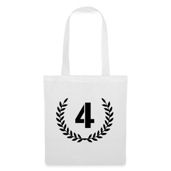 4 Kranz - Stoffbeutel - Weiß - Vorne