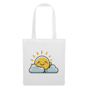 Soleil - Sac en tissu - blanc - Devant