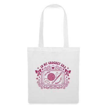 In My Crochet Era Yarn Queen Hooked On Love - Tote Bag - white - Front
