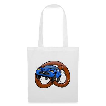 Les bretzels à roulettes - Sac en tissu - blanc - Devant