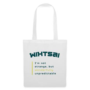 WIHTSAI | Merveilleusement imprévisible - Sac en tissu - blanc - Devant