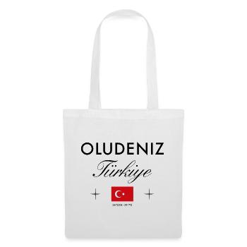 Oludeniz Türkei Koordinaten Reise Souvenir - Stoffbeutel - Weiß - Vorne