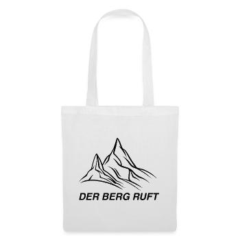 Der Berg Ruft Wandershirt  - Stoffbeutel - Weiß - Vorne