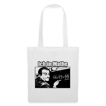 Super lustiges Mathe Design Ich in Mathe - Stoffbeutel - Weiß - Vorne