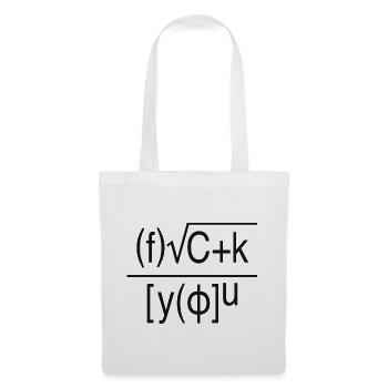 Fuck You – Mathematische Formel - Stoffbeutel - Weiß - Vorne