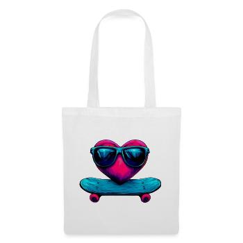 Skate Love Rider - Stoffbeutel - Weiß - Vorne