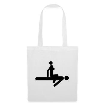 Position de sexe - Sac en tissu - blanc - Devant