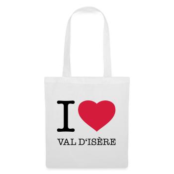J’AIME VAL D’ISÈRE France Frankreich - Sac en tissu - blanc - Devant