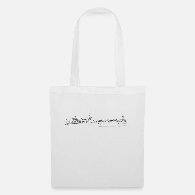 Dresden skyline - Stoffbeutel - Weiß