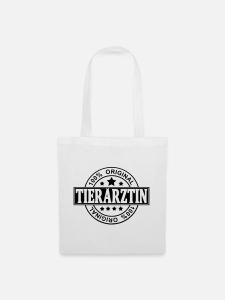 tierärztin - Stoffbeutel - Weiß