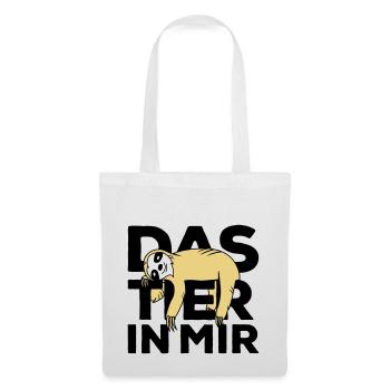 Raise the animal in me Faultier - Tote Bag - white - Front