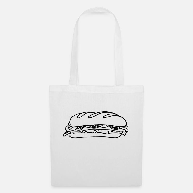 Sandwich Sandwich Bread Gift Gift Idea - Tote Bag - white
