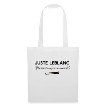 Juste Leblanc t-shirt diner humour - Sac en tissu - blanc - Devant