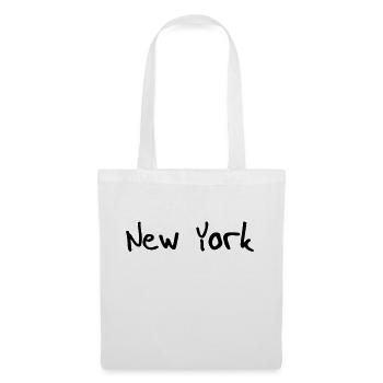 new york - Stoffbeutel - Weiß - Vorne