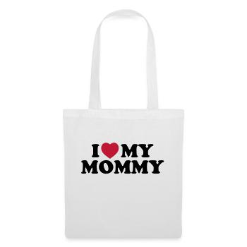 i_love_my_mommy - Sac en tissu - blanc - Devant