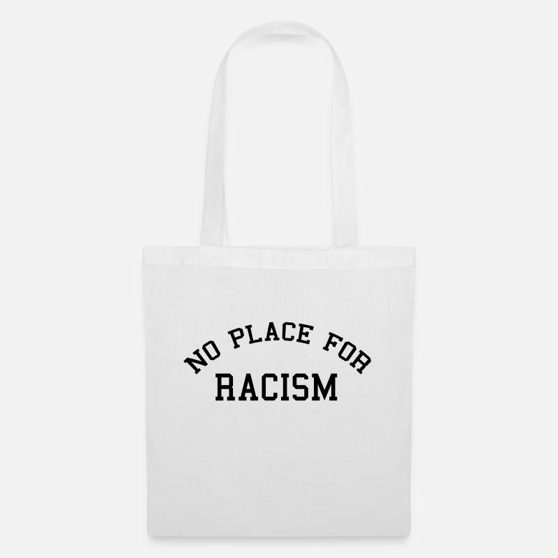 No place for racism - Stoffbeutel - Weiß