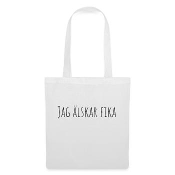 Jag älskar fika | Coffee Cake Calm Time-Out - Stoffbeutel - Weiß - Vorne