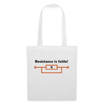 resistance is futile! - Sac en tissu - blanc - Devant