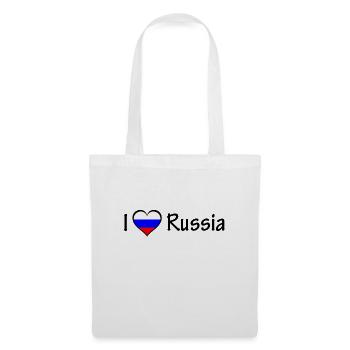 I love Russia - Sac en tissu - blanc - Devant