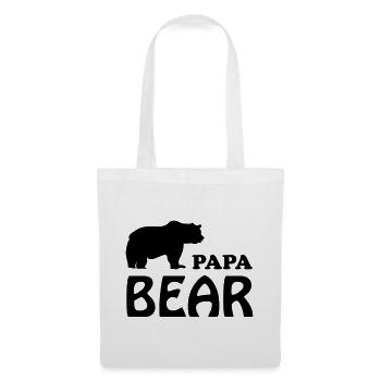 Papa bear Dad daddy vater - Stoffbeutel - Weiß - Vorne