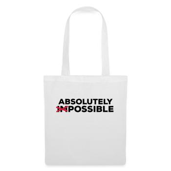 absolutely possible possible way out solution Optimist - Tote Bag - white - Front