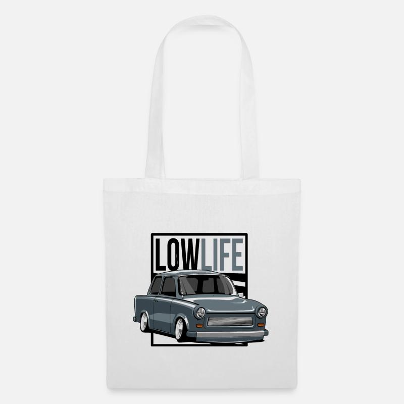 Low Life Pappe - Stoffbeutel - Weiß