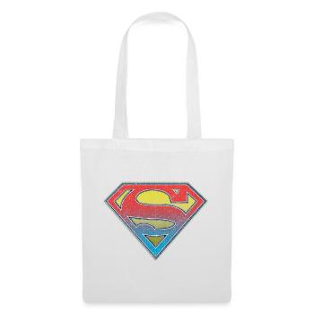 DC Comics Originals Superman Retro Logo Bunt - Stoffbeutel - Weiß - Vorne