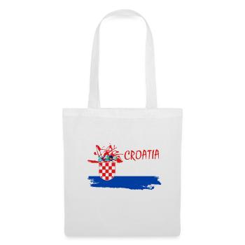 Croatia Hrvatska Kroatien i love croatia - Stoffbeutel - Weiß - Vorne