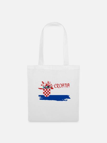 Croatie Hrvatska Croatie j'aime la croatie - Sac en tissu - blanc