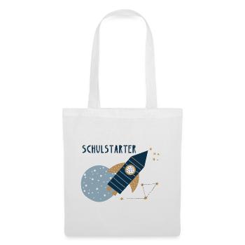 schulstarterrakete - Stoffbeutel - Weiß - Vorne