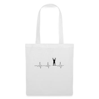 Heartbeat Sport. - Stoffbeutel - Weiß - Vorne