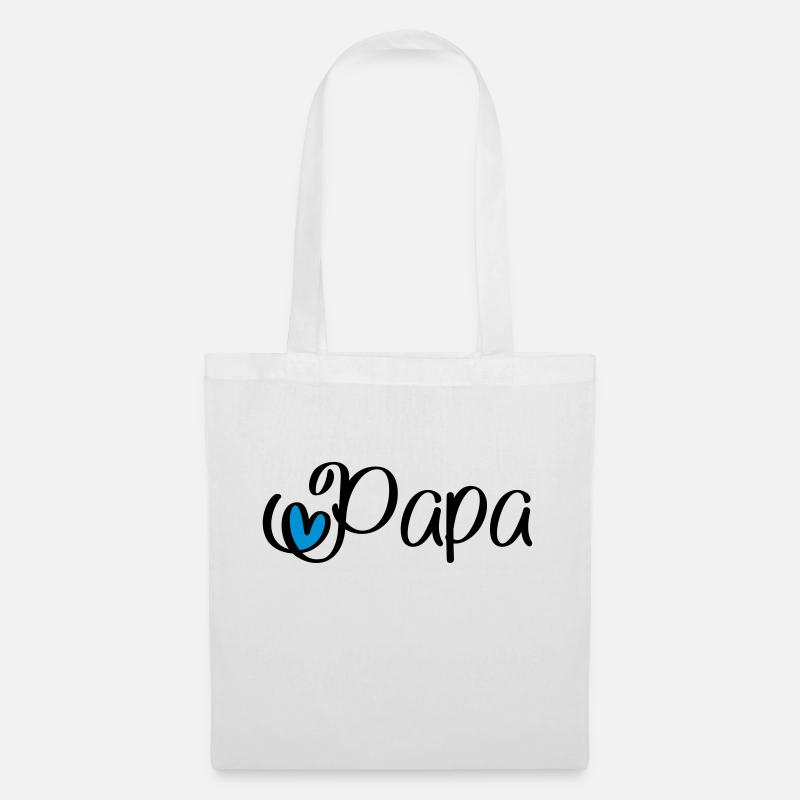 Papa - Stoffbeutel - Weiß