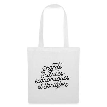 Prof de sciences économiques et sociales - Sac en tissu - blanc - Devant