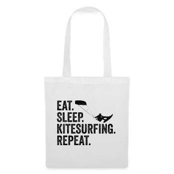 Cadeau de cerf-volant de surfeur de kite surf - Sac en tissu - blanc - Devant