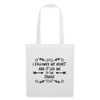 I Followed My Heart And It Led Me To The Fridge - Tote Bag - white - Front
