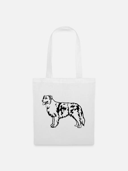 Australian Shepherd - Stoffbeutel - Weiß