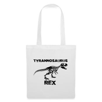 Black tyrannosaurus skeleton - Tote Bag - white - Front