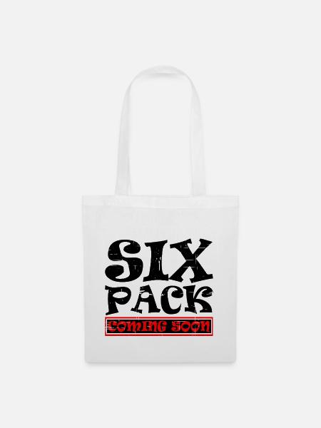 Six Pack Coming Soon 39 - Stoffbeutel - Weiß