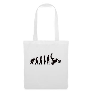 Motocycliste Motocross Cadeau Mobylette - Sac en tissu - blanc - Devant