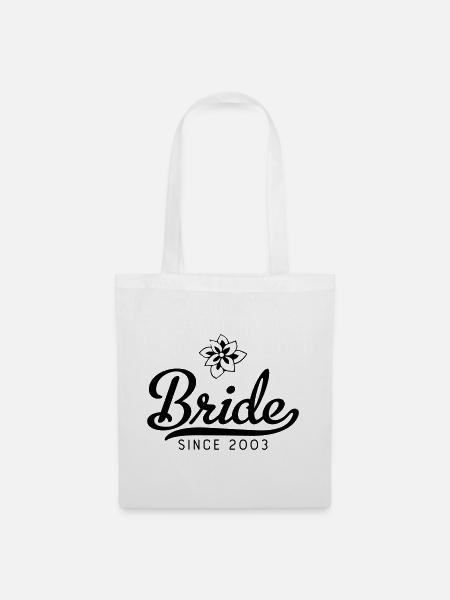 Bride since 2003 - Stoffbeutel - Weiß