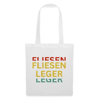 Motivierende Wortspiel-Kunst auf Textilien - Stoffbeutel - Weiß - Vorne
