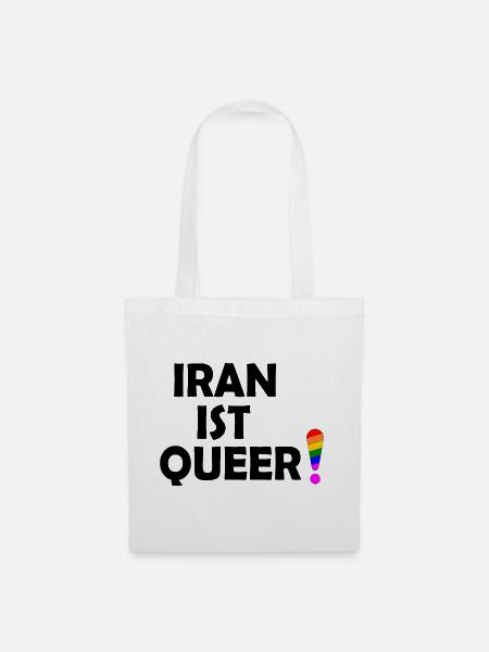 Iran ist queer - Stoffbeutel - Weiß