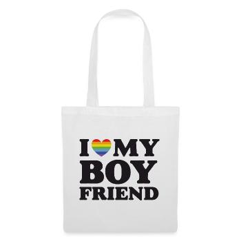 Ich liebe meinen Freund - LGBTQ - Stoffbeutel - Weiß - Vorne