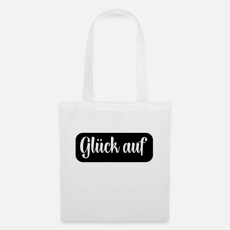 Glück auf Gruß - Stoffbeutel - Weiß