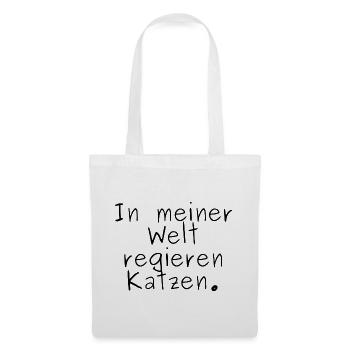 Abstraktes Farbklecks-Design für kreative Köpfe - Stoffbeutel - Weiß - Vorne