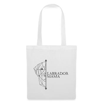 Polygone de maman du Labrador - Sac en tissu - blanc - Devant